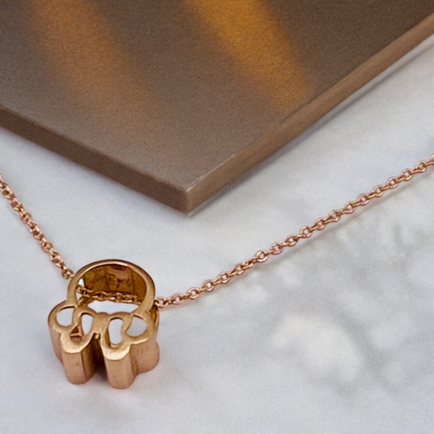 18K solid gold Minnie Mouse pendant